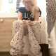 A blonde, British girl wearing glasses struggles with constipation while sitting on a toilet. She farts, shits and pisses with multiple, hard-sounding plops. Product reveal at the end of the clip. Presented in 720P HD. Over 3 minutes.